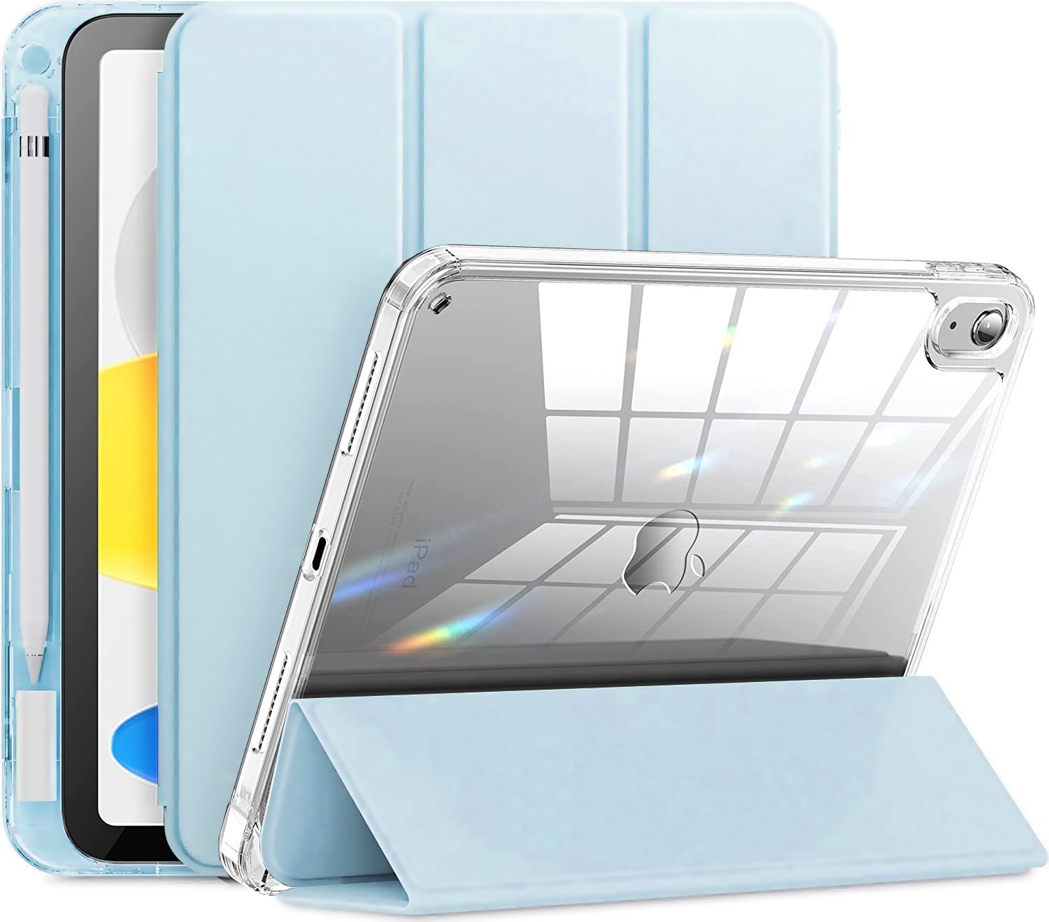Etui Smart Hybrid z Uchwytem na Rysik | Crystal Blue do Apple iPad 10.9 2022 10th gen