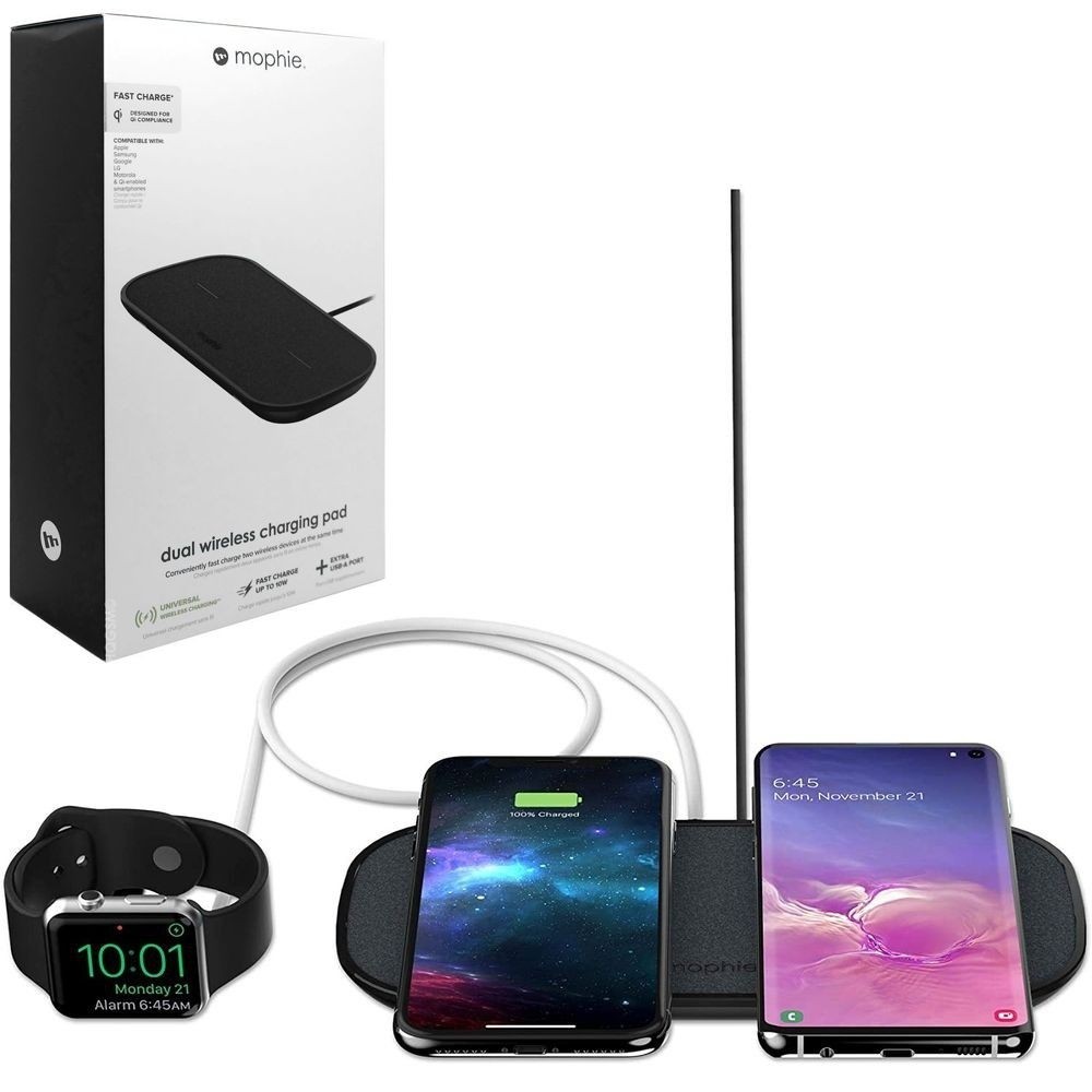 Mophie Dual Wireless | Stacja Ładowarka Indukcyjna 20W | Apple iPhone Airpods | +USB