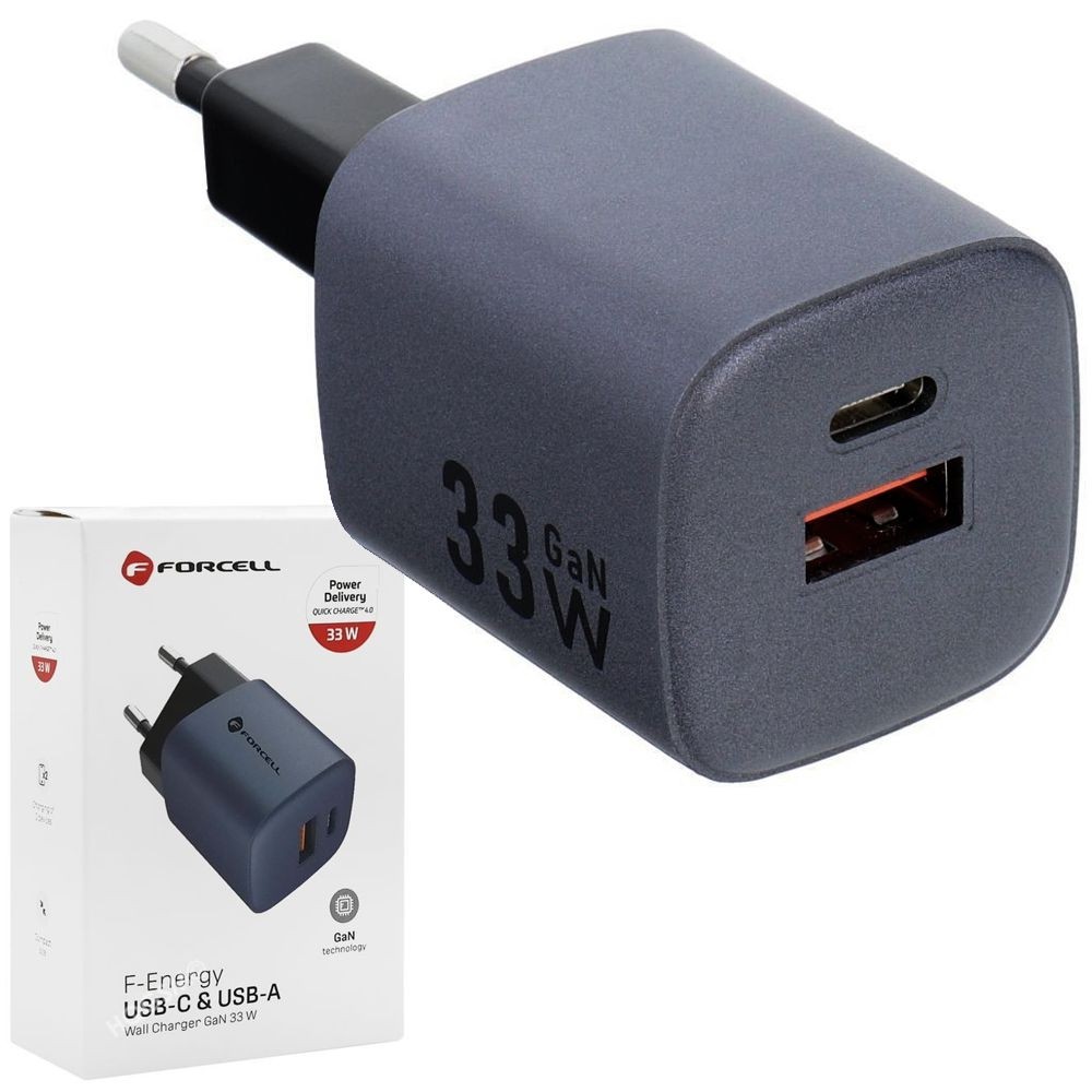 Forcell | Ładowarka Sieciowa Power Delivery GaN USB USB-C 33W