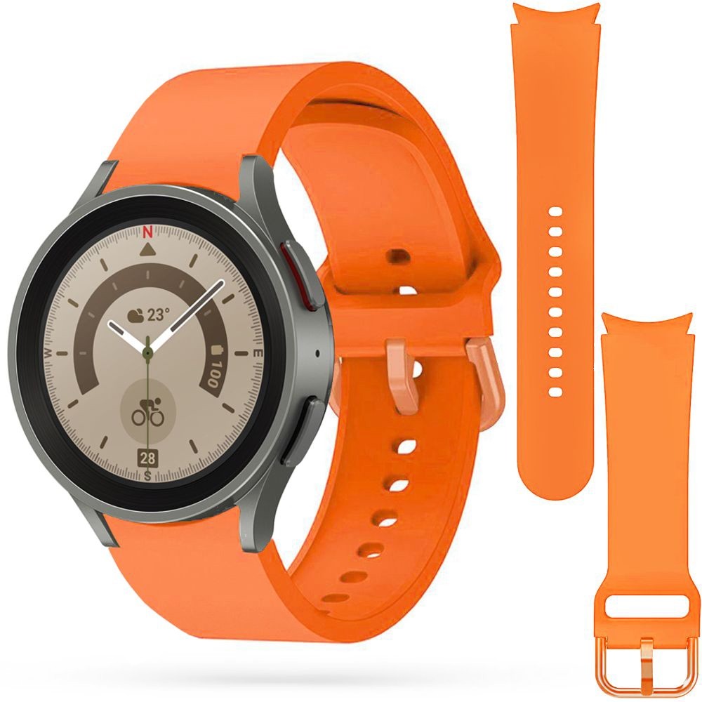 Sportowy Pasek Silikonowy | Neon Orange do Samsung Galaxy Watch 5 Pro 45mm