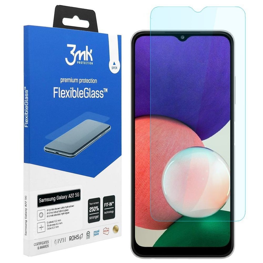 3mk Flexible Glass | Nietłukące Szkło Hybrydowe do Samsung Galaxy A22 5G