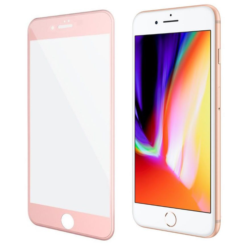 Apple iPhone 7/8 | Szkło 5D na Cały Ekran EDGE to EDGE | Rose Gold