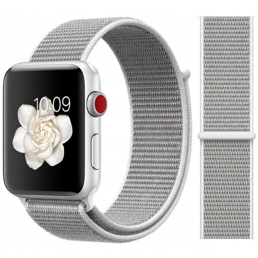 Apple Watch 4/5/6/SE 44mm | Sportowa Opaska Pasek NYLON | Porcelain