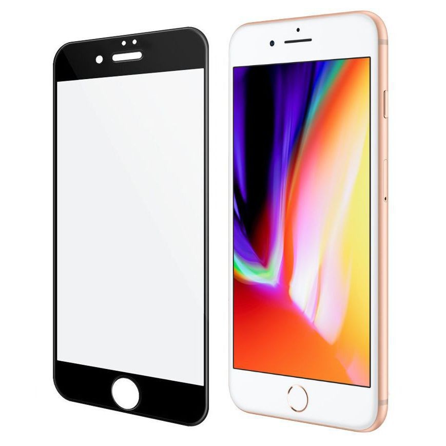 Apple iPhone 7/8 | Szkło 5D na Cały Ekran EDGE to EDGE | Czarne