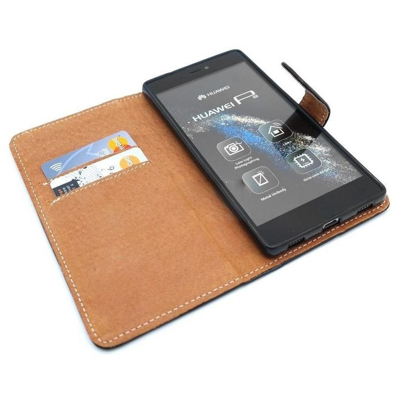 Huawei P8 | Skórzane Poziome Etui Wallet Book