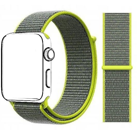 Apple Watch 4/5/6/SE 40mm | Sportowa Opaska Pasek NYLON | Electric Green