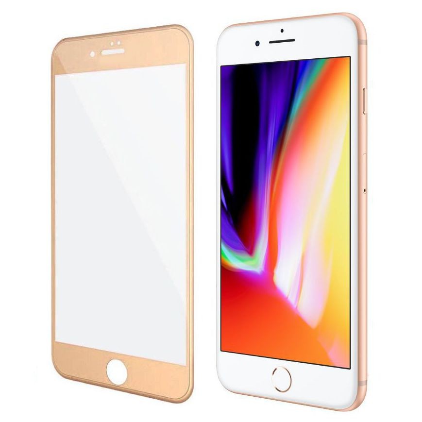 Apple iPhone 7/8 | Szkło 5D na Cały Ekran EDGE to EDGE | Złote