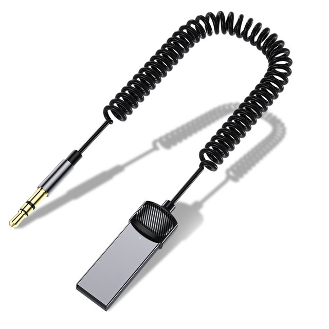 Mini Odbiornik Bluetooth 5.0 USB AUX Audio Jack 3.5mm | Czarny