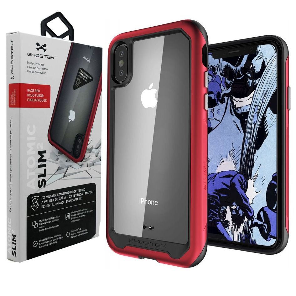 Apple iPhone Xs Max | Pancerne Etui GHOSTEK Atomic Slim2 | Red