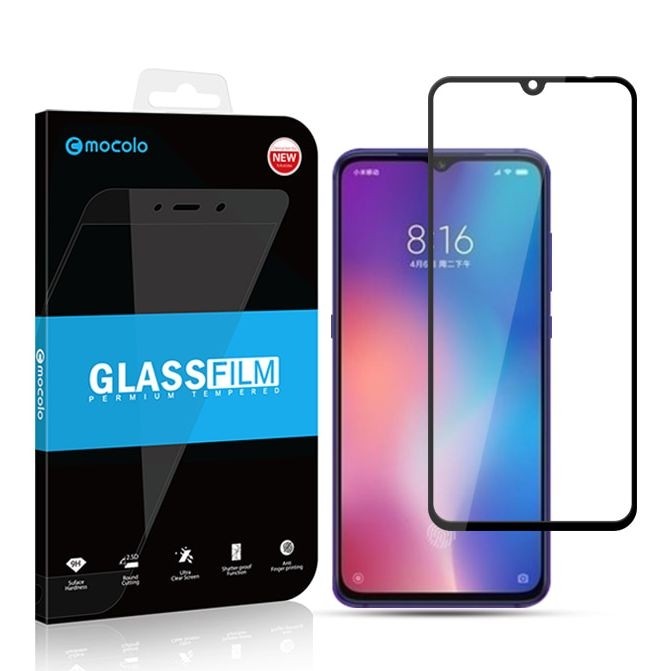 Xiaomi Mi9 | Szkło na Cały Ekran | Full Glue | MOCOLO 5D