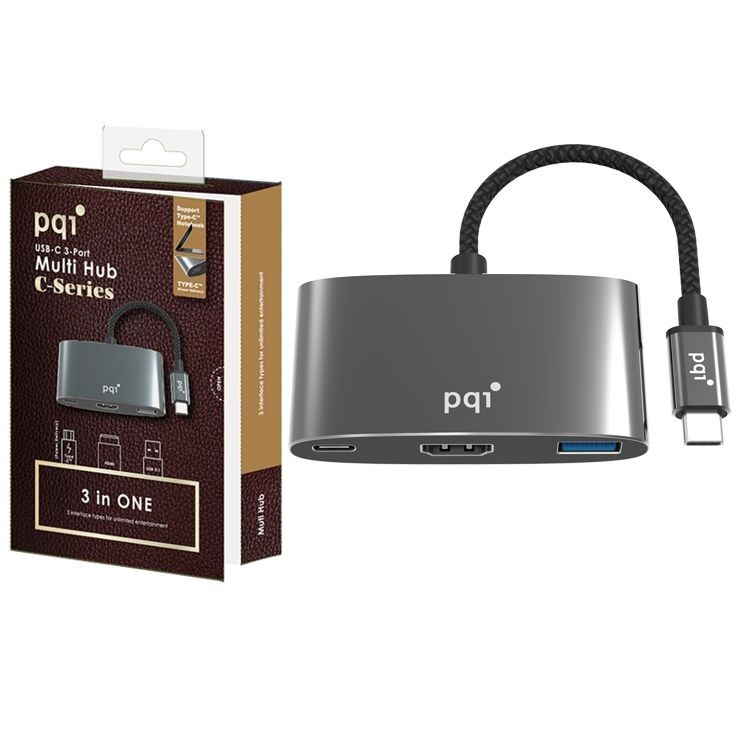 PQI | Multi Hub USB-C HDMI USB 3.1 Power Delivery