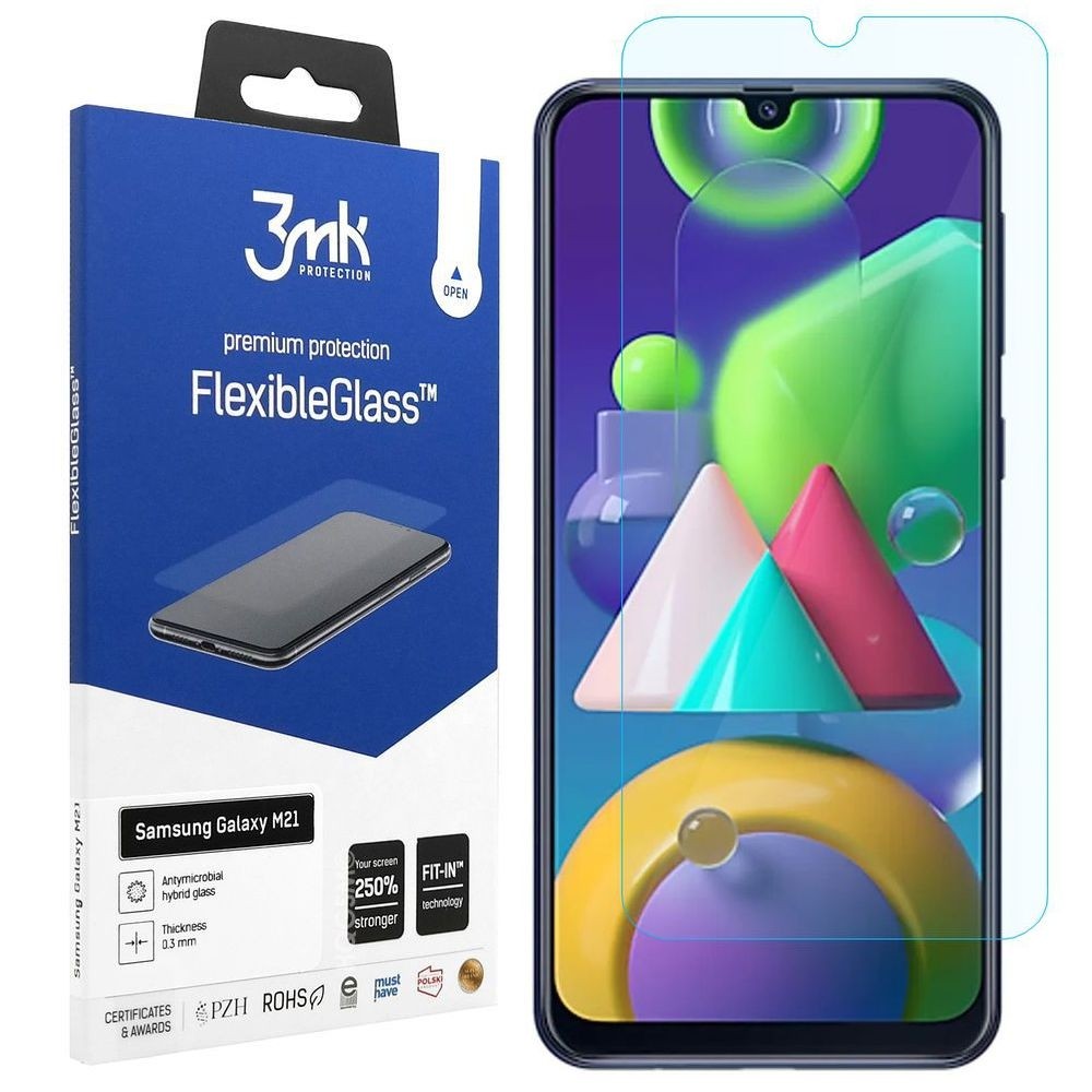 3mk Flexible Glass | Nietłukące Szkło Hybrydowe do Samsung Galaxy M21