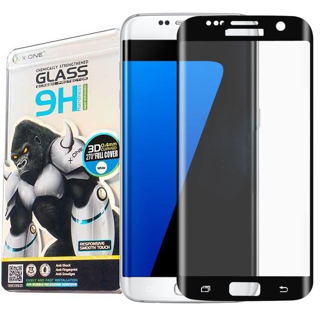 Oryginalne szkło 3D CAŁY EKRAN X-One Samsung Galaxy S7 Edge Black