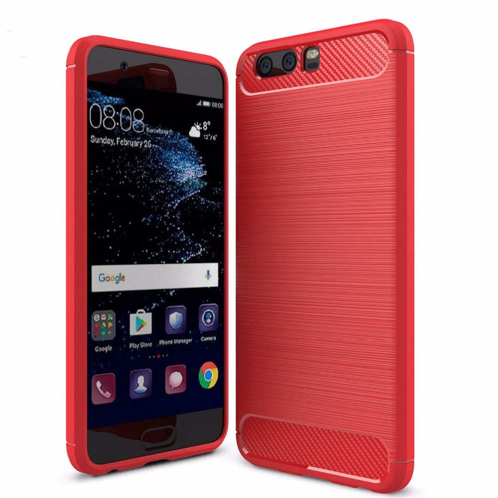 Huawei P10 | Etui CARBON Soft Case | Strawberry Red