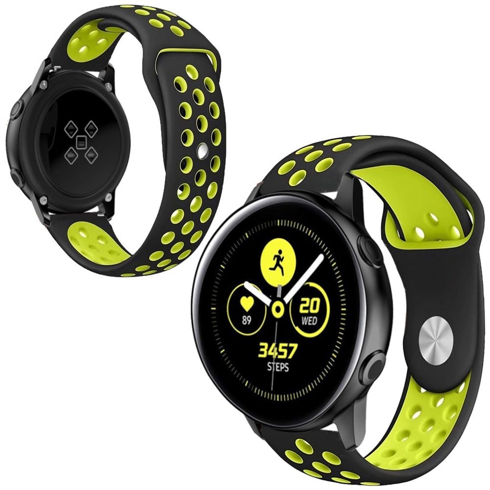 Samsung Galaxy Watch Active2 40mm | Pasek Silikonowy Sport Band | Lime Green
