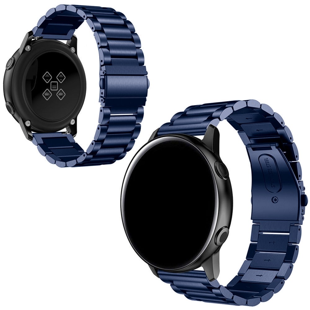 do Samsung Galaxy Watch Active2 44mm | Stalowy Pasek Bransoleta | Blue
