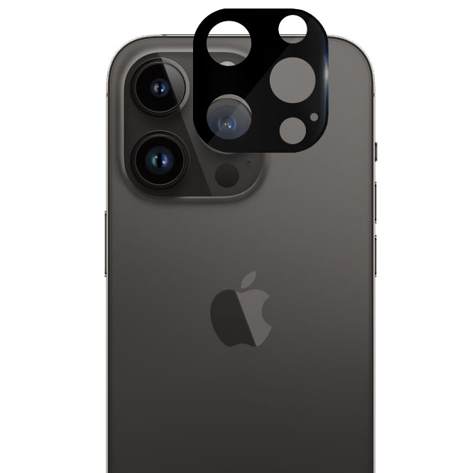 Pełne Szkło Hartowane na Aparat | Czarne do Apple iPhone 14 Pro / Pro Max