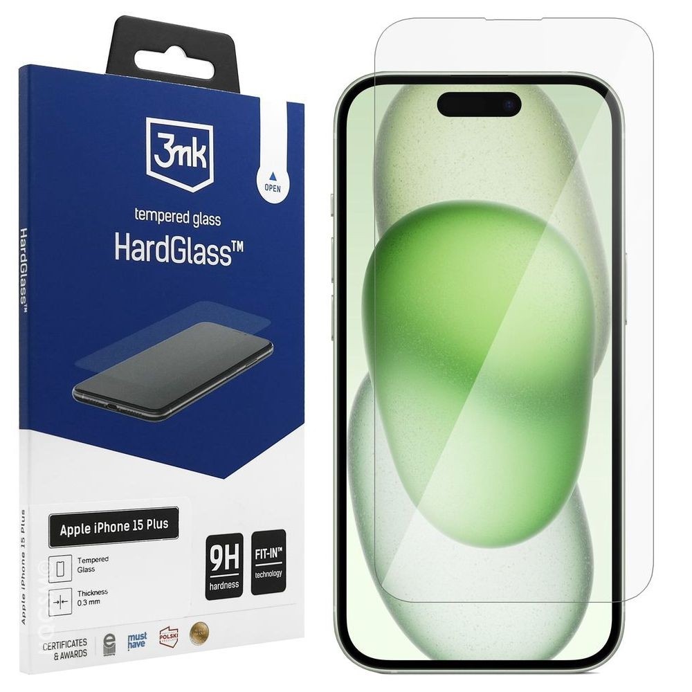 3mk HardGlass | Szkło Hartowane do Apple iPhone 15 Plus