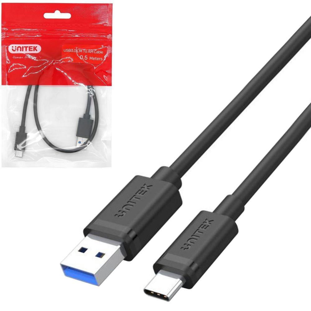 UNITEK | Kabel Fast Charge USB 3.0 USB-C | 5Gb/s | 50cm