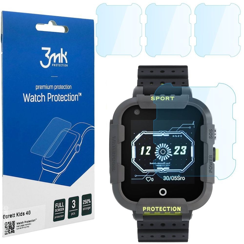 Folia Hybrydowa 3mk Watch Protection | 3 sztuki do Garett Kids 4G