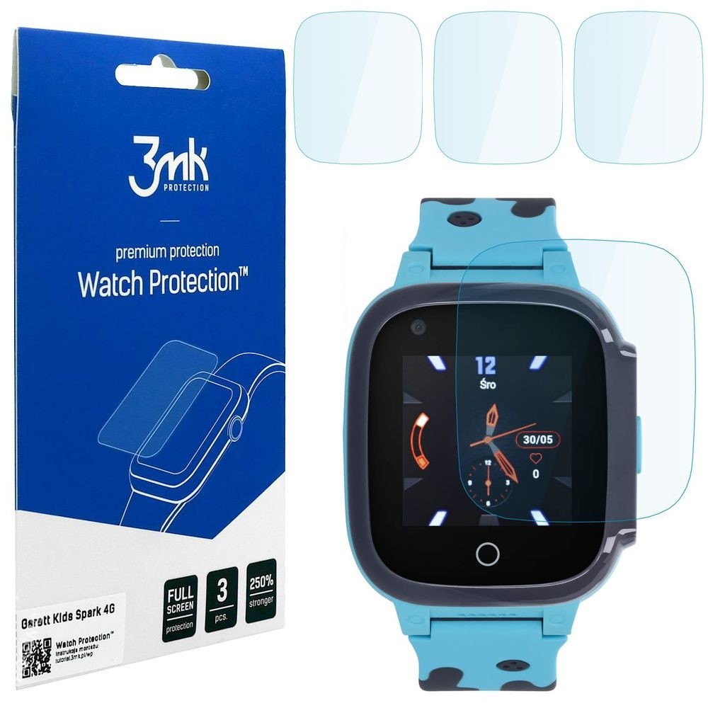 Folia Hybrydowa 3mk Watch Protection | 3 sztuki do Garett Kids Spark 4G
