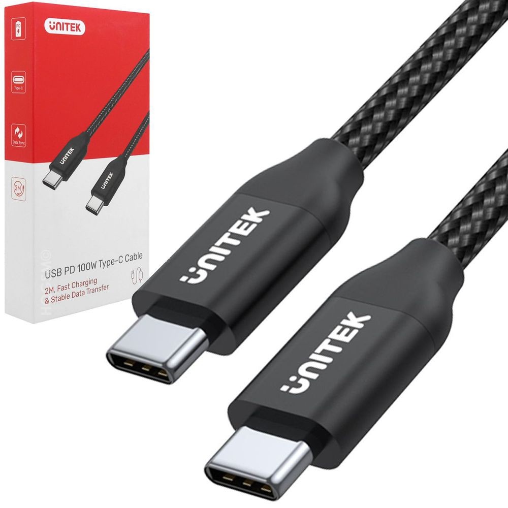 Unitek | Długi Szybki Kabel USB-C PD 100W | 200cm