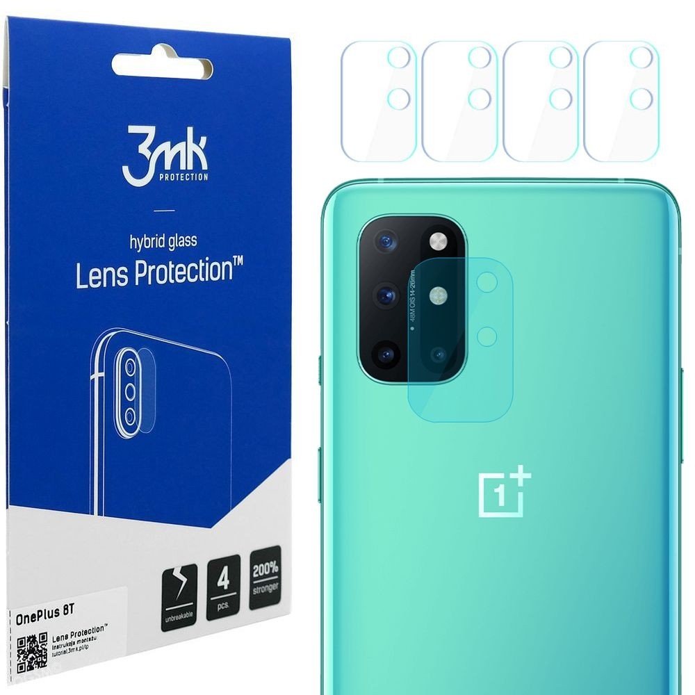 3mk Lens Protection | Szkło Ochronne na Obiektyw Aparat | 4szt do OnePlus 8T