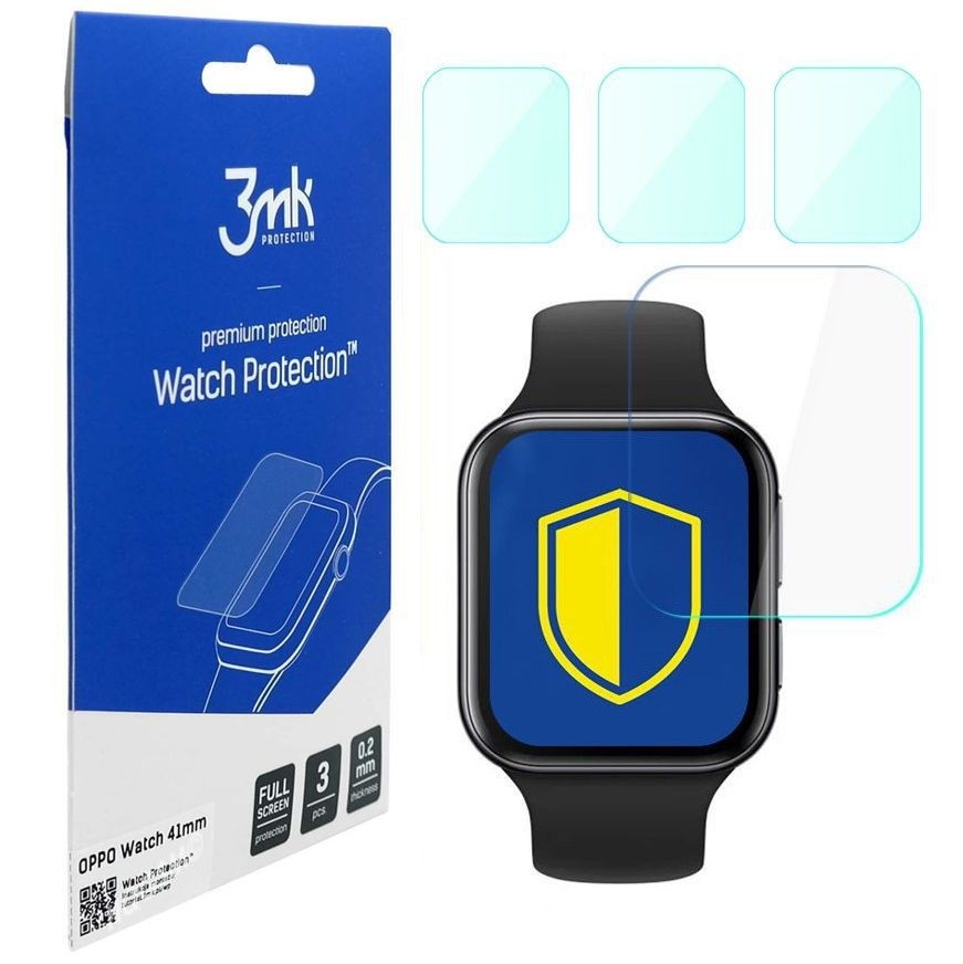 Folia Hybrydowa 3mk Watch Protection | 3 sztuki do OPPO Watch 41mm