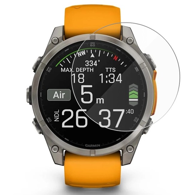 Szkło Ochronne Hartowane | 9H 2.5D do Garmin fenix 8 47mm, AMOLED