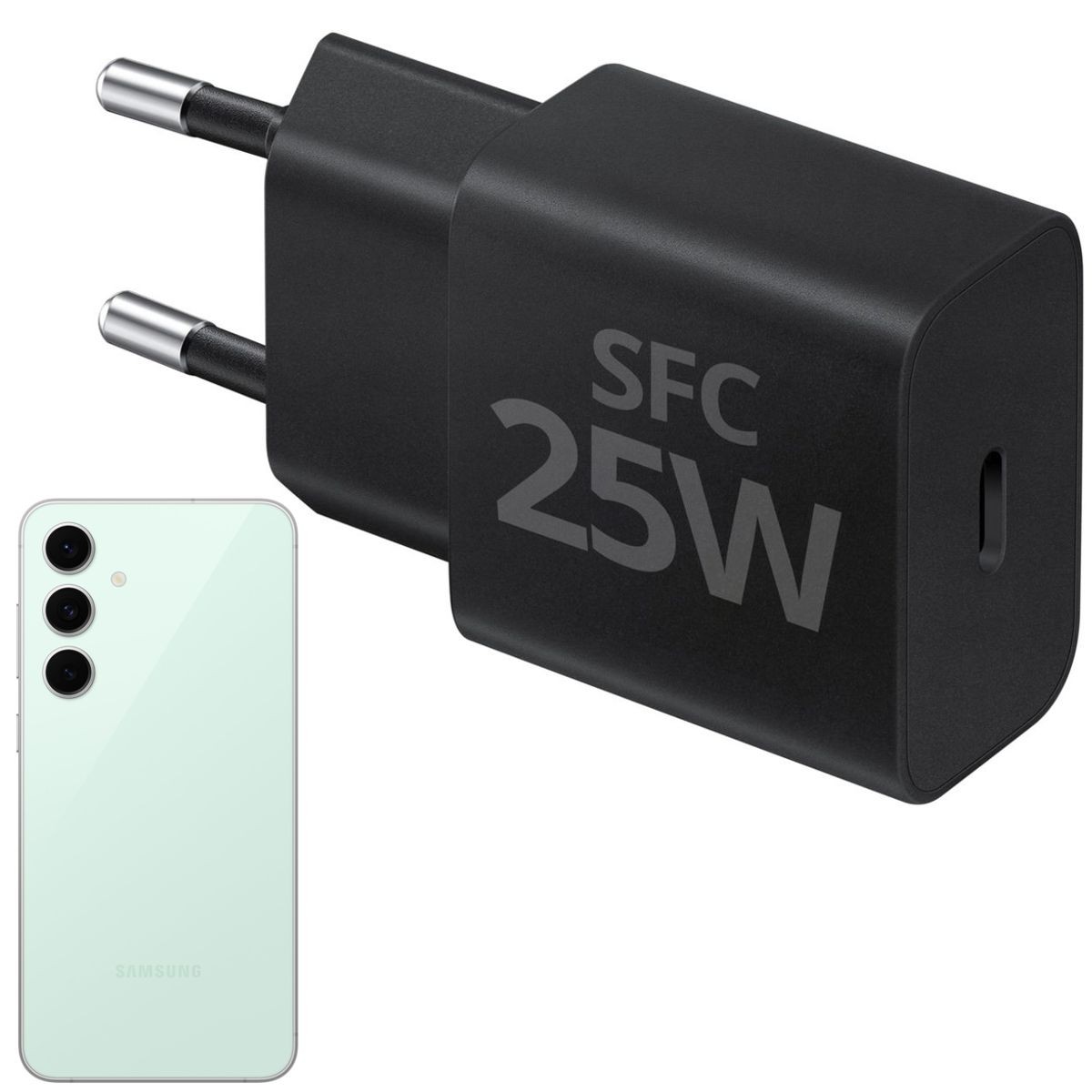 Szybka Ładowarka Sieciowa USB-C PD QC 4.0 SFC | 25W | Czarna