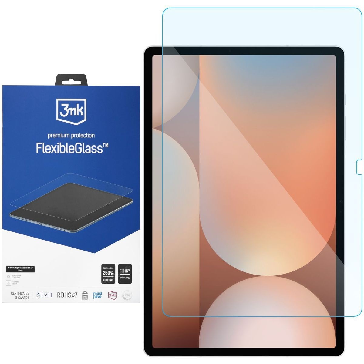 3mk Flexible Glass | Nietłukące Szkło Hybrydowe do Samsung Galaxy Tab S10+ Plus 12.4