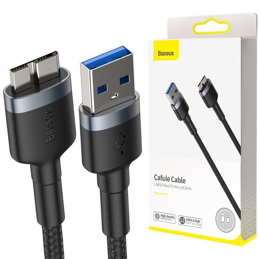 Baseus | Szybki Kabel USB 3.0 microUSB typ B SuperSpeed | 5Gb/s | 100cm