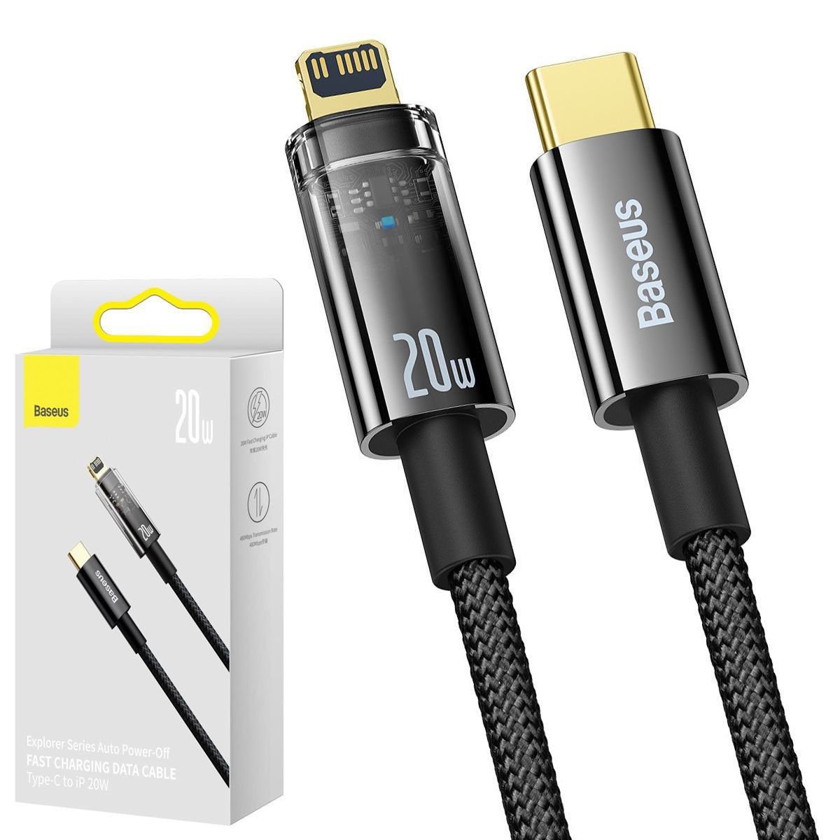 Baseus Explorer | Szybki Kabel USB-C Apple Lightning 20W | 200cm