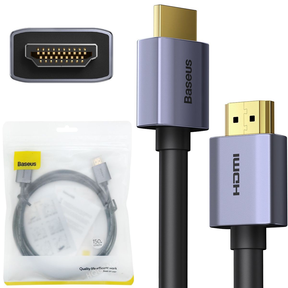 Baseus | Kabel HDMI 2.0 High Speed 4K 60Hz 3D HDR | 150cm