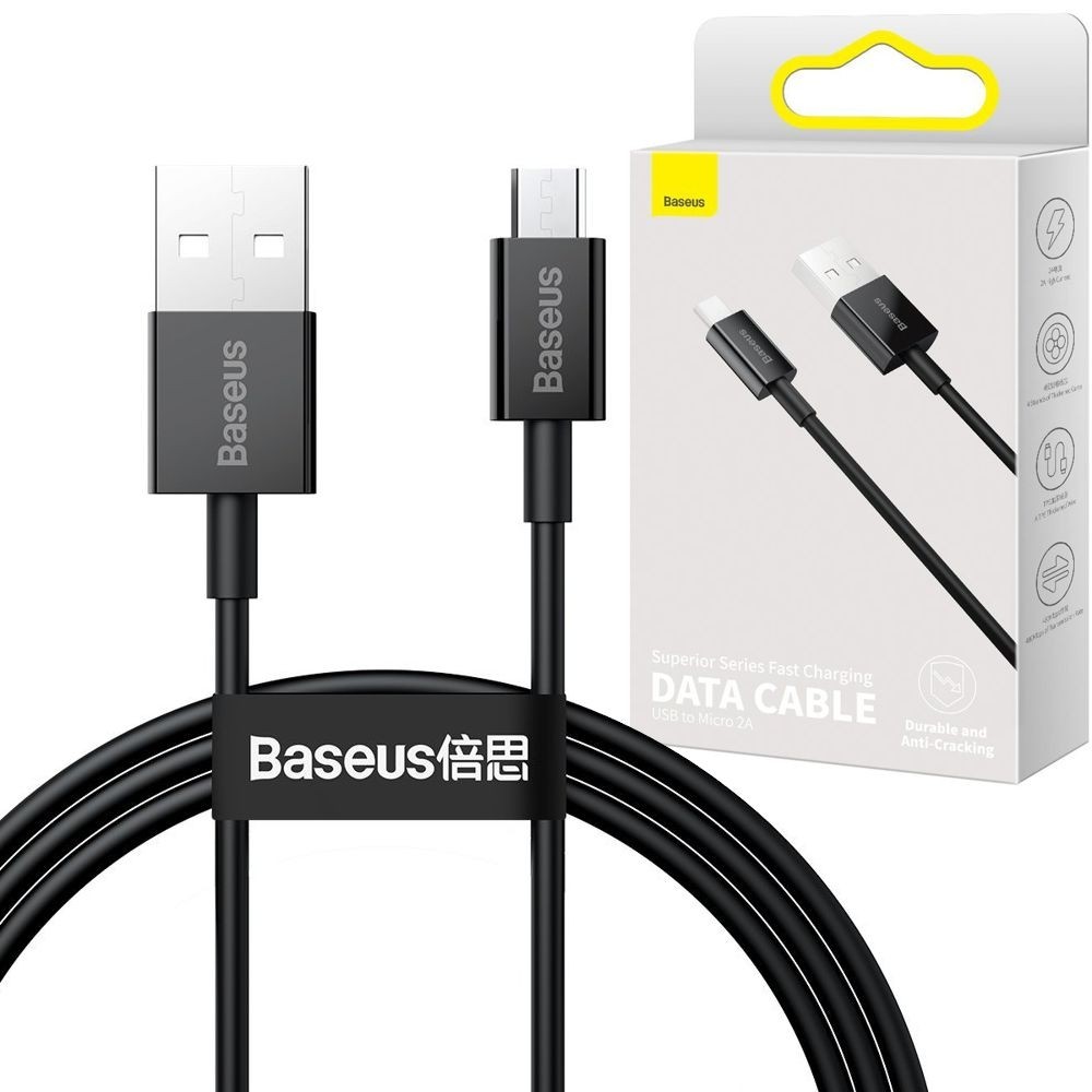 Baseus | Wytrzymały Kabel USB microUSB | 2A | 100cm