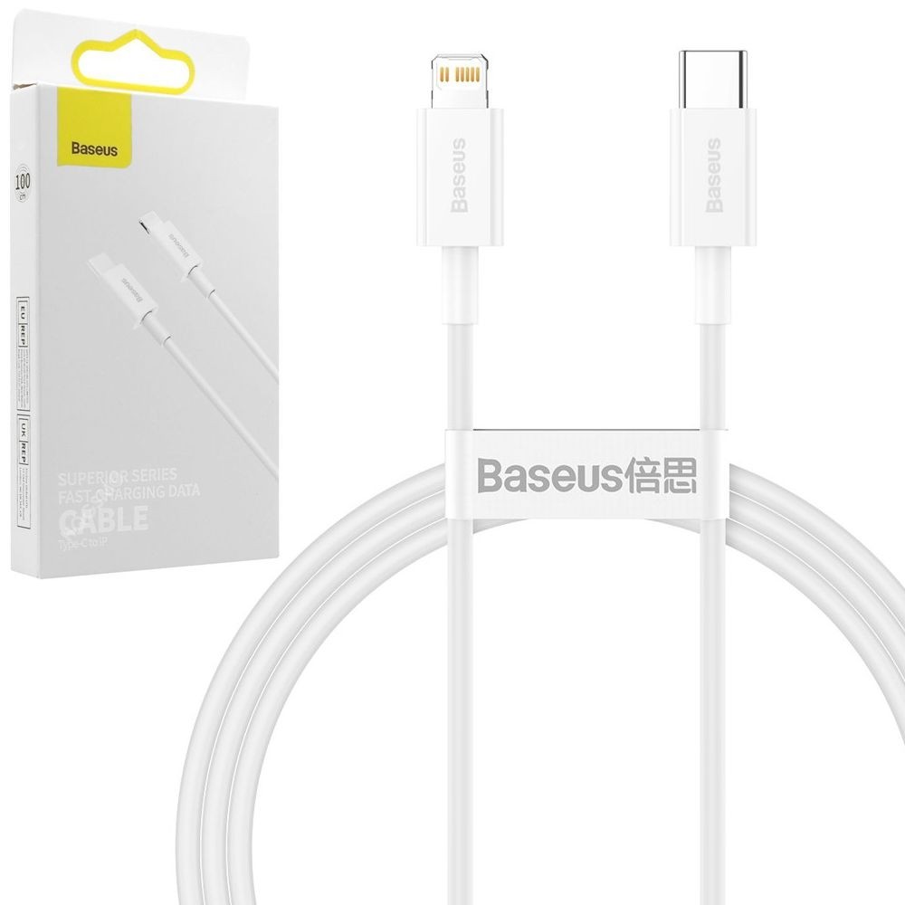 Baseus | Kabel USB-C Apple Lightning | PD 20W | 100cm | Biały