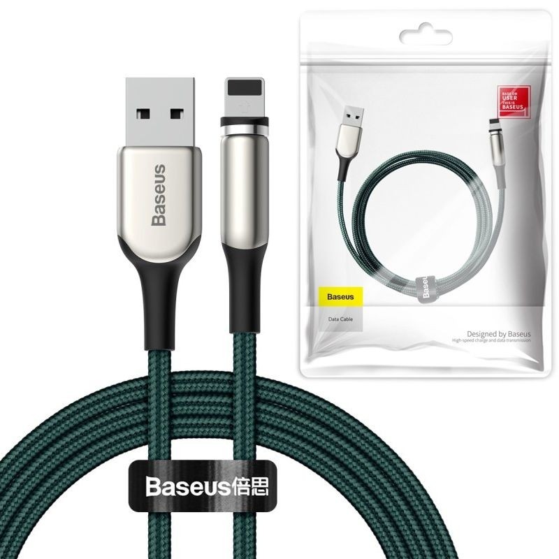 Baseus Zinc | Magnetyczny Kabel Apple Lightning | 2m 200cm | Green