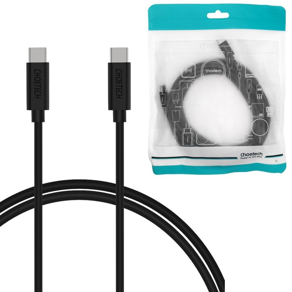 Choetech | Kabel Przewód USB-C 3A | Czarny | 300cm 3m
