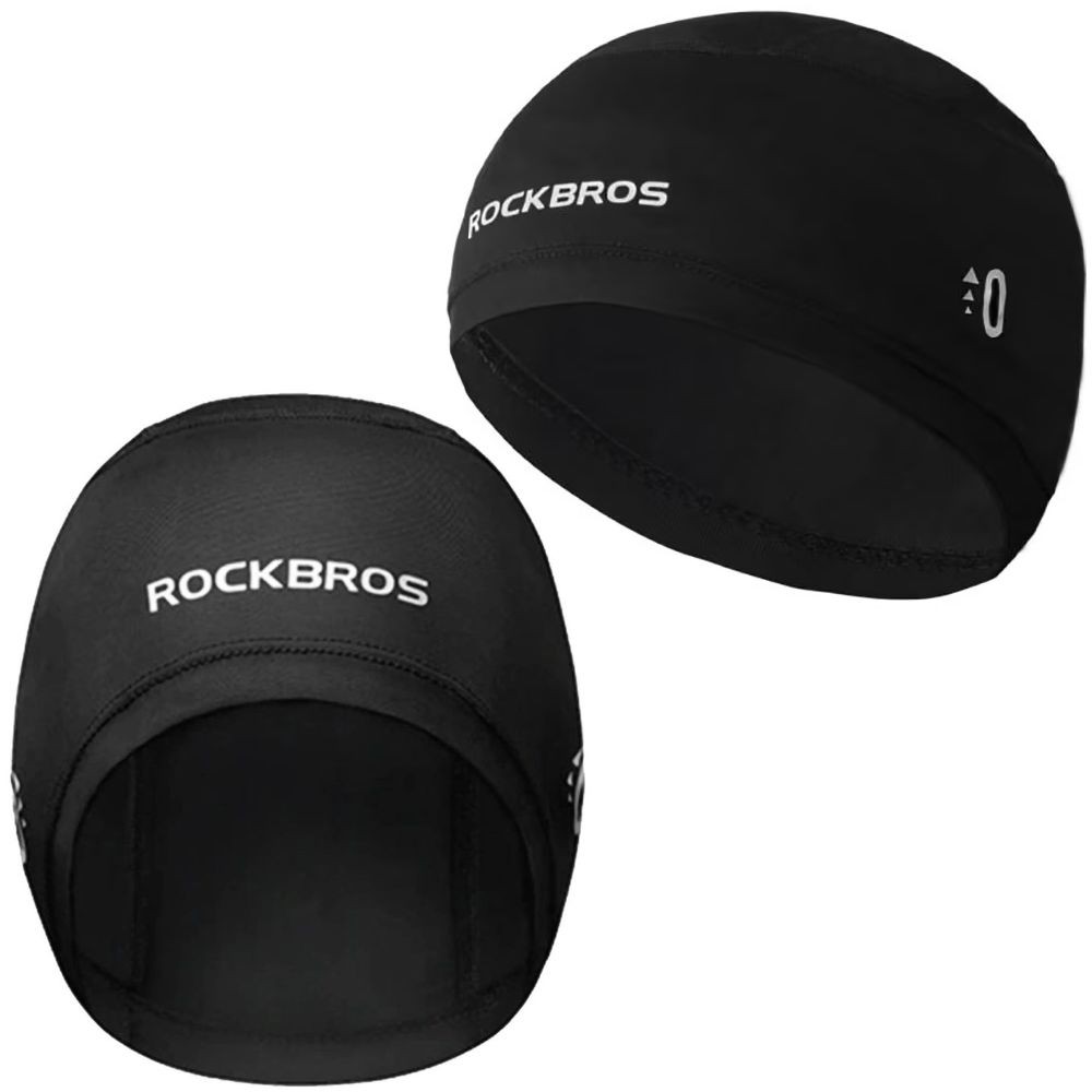 Rockbros | Czapka Kolarska pod Kask Rowerowy | Oddychająca z Otworem na Okulary