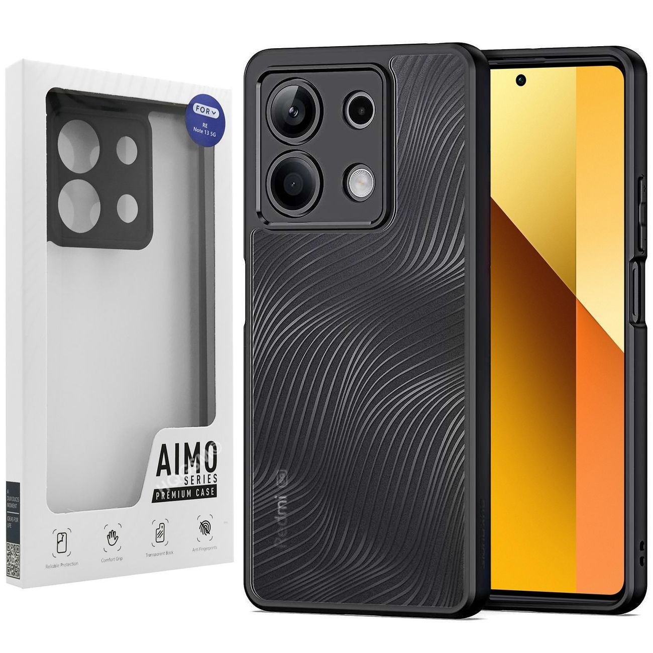 Etui DUX DUCIS Aimo | Clear Black do Xiaomi Redmi Note 13 5G