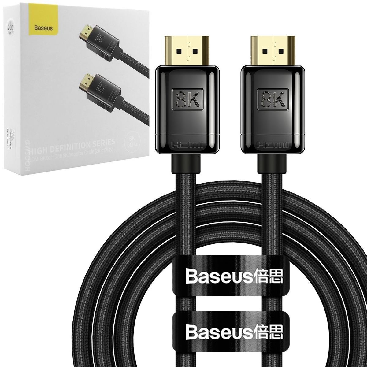Baseus | Kabel HDMI 2.1 | 8K 60Hz 3D HDR | 200cm