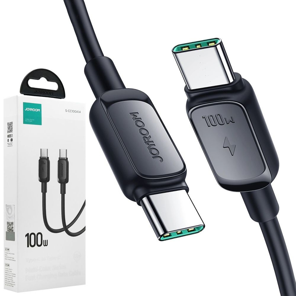Joyroom | Mocny Kabel USB-C 100W | Czarny | 120cm