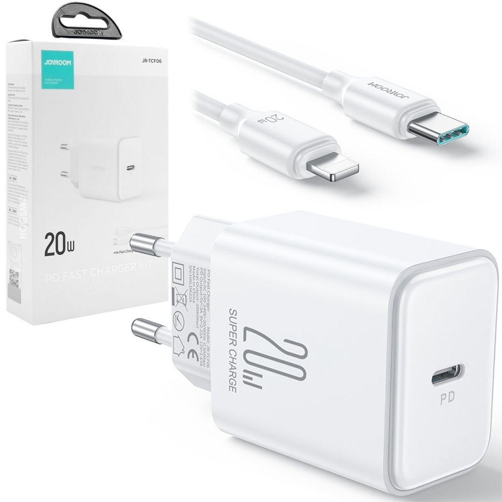 Joyroom | Ładowarka Sieciowa USB-C 20W + Kabel Apple Lightning | 100cm
