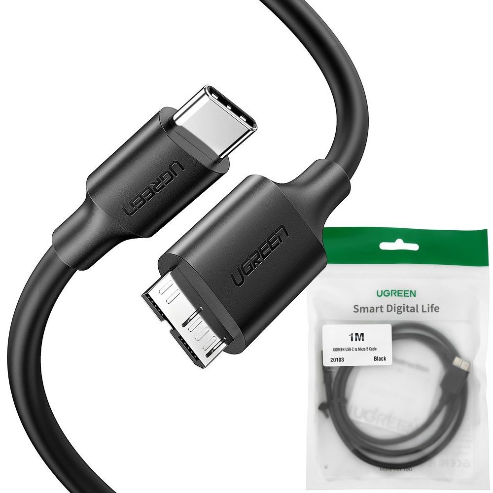 Ugreen | Szybki Kabel USB-C microUSB 3.0 typ B SuperSpeed | 5Gb/s | 100cm