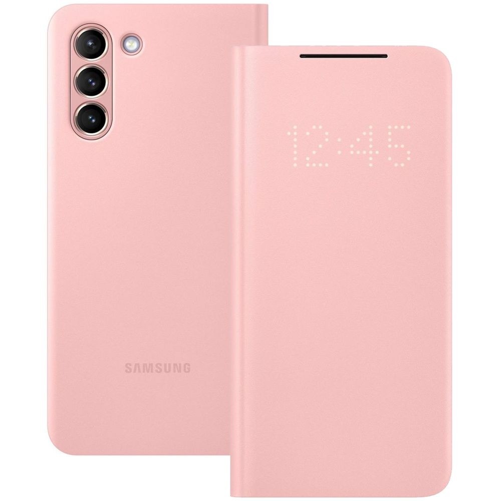 Oryginalne Etui z Klapką Smart LED View Cover | Pink do Samsung Galaxy S21+ Plus 5G