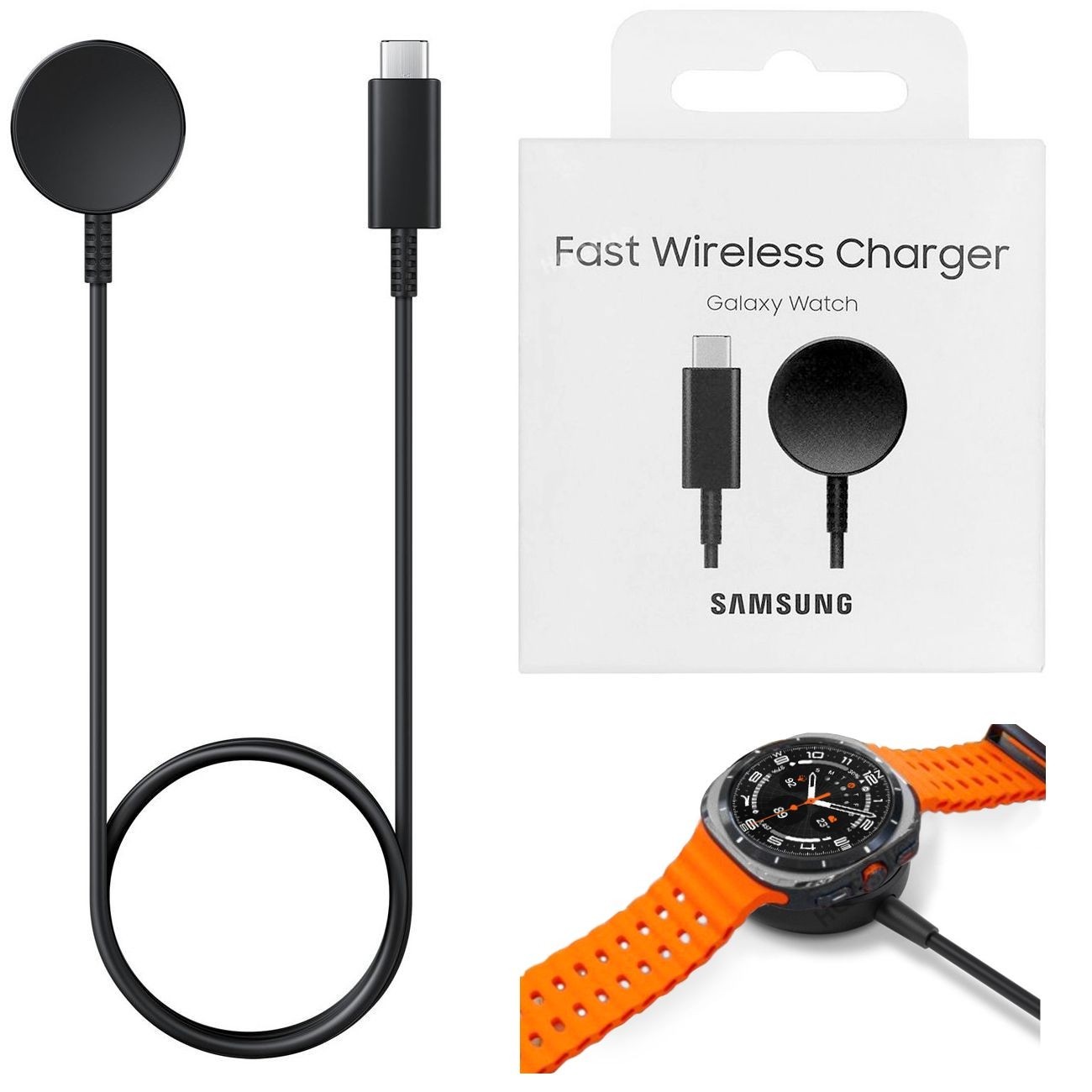 Samsung Fast Wireless Charger | Oryginalna Ładowarka Bezprzewodowa 10W do Samsung Galaxy Watch Ultra / 7 / FE