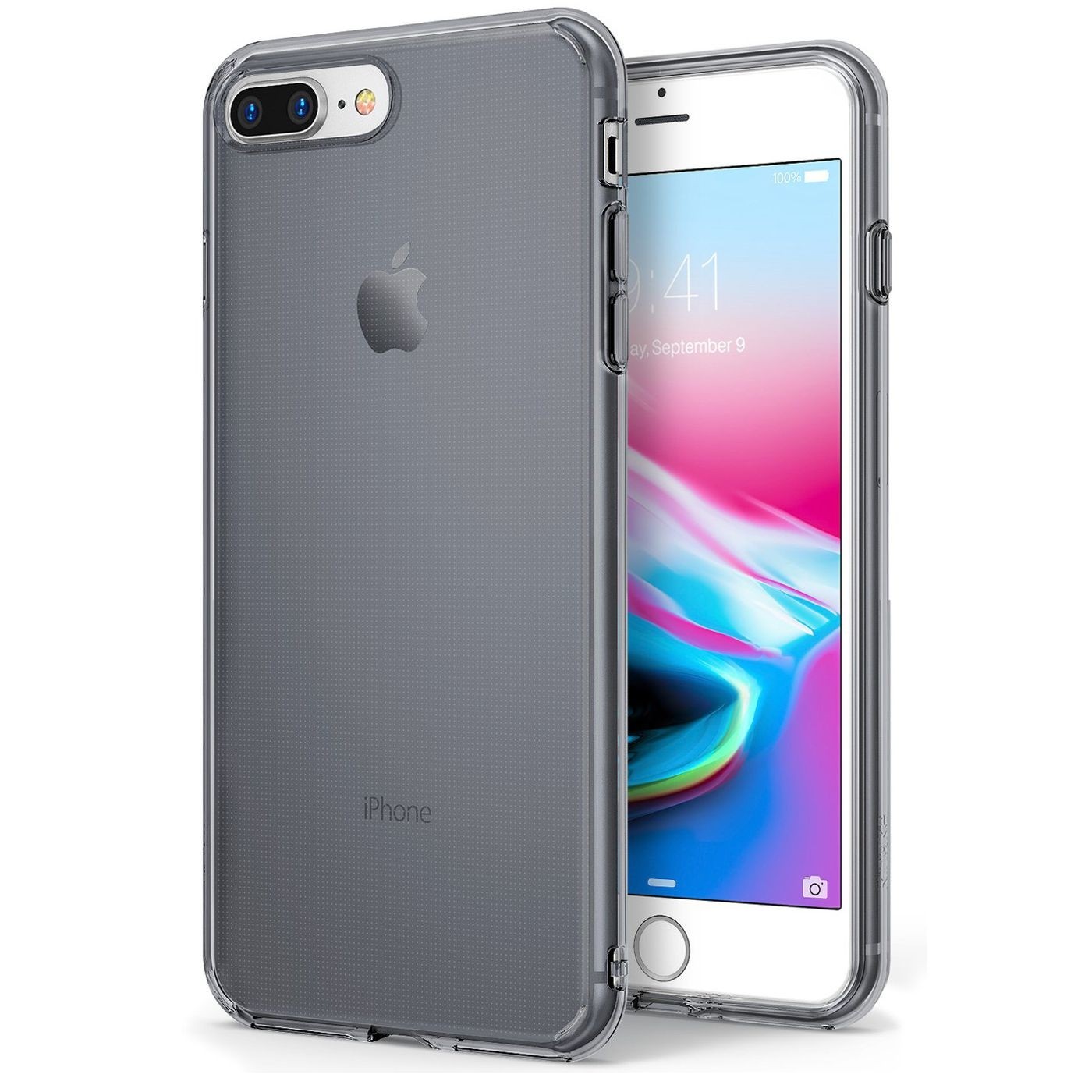 Apple iPhone 7/8 Plus | Cienkie Etui FEATHER Case | Smoke Black