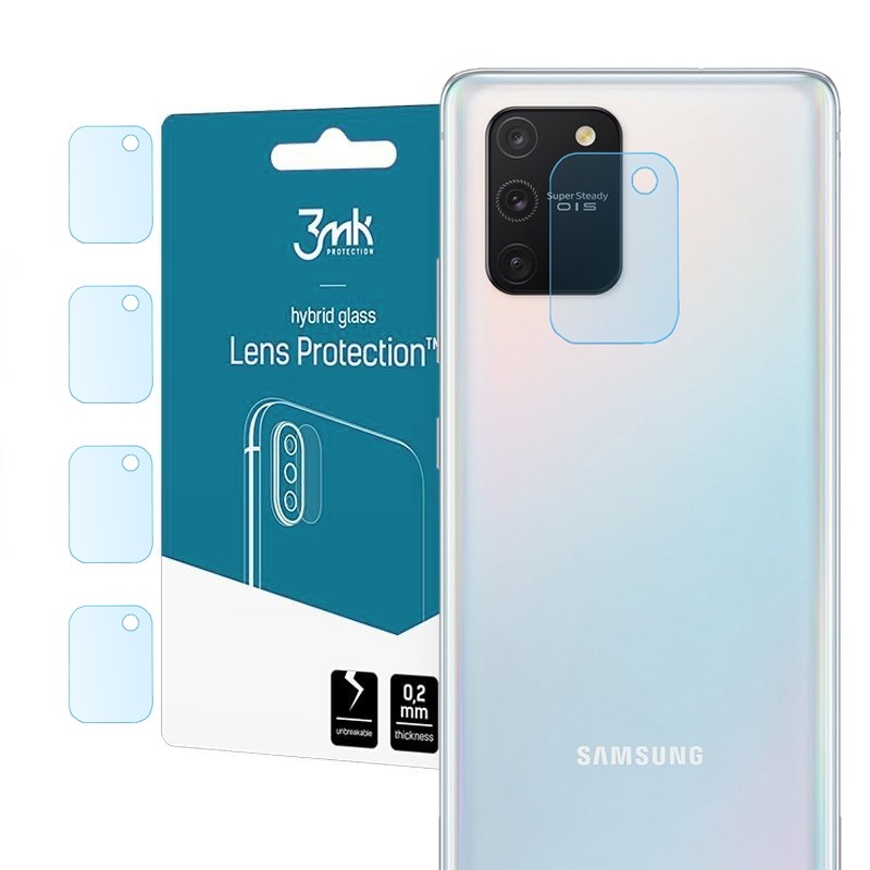 3mk Lens Protection | Szkło Ochronne na Obiektyw Aparat | 4szt do Samsung Galaxy S10 Lite