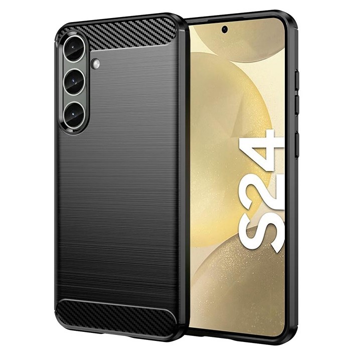 Etui CARBON Soft Case | Coal Black do Samsung Galaxy S24 |