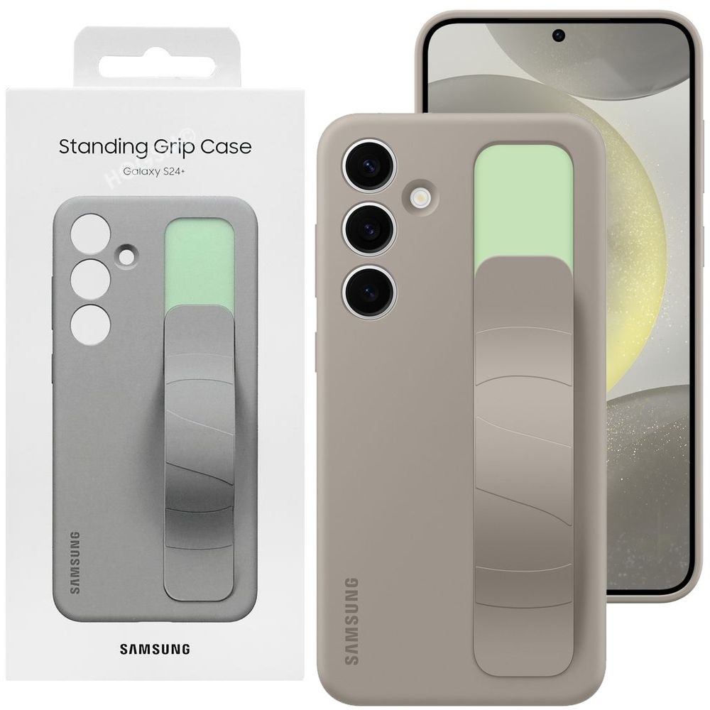 Oryginalne Etui Standing Grip Case | Taupe do Samsung Galaxy S24+ Plus